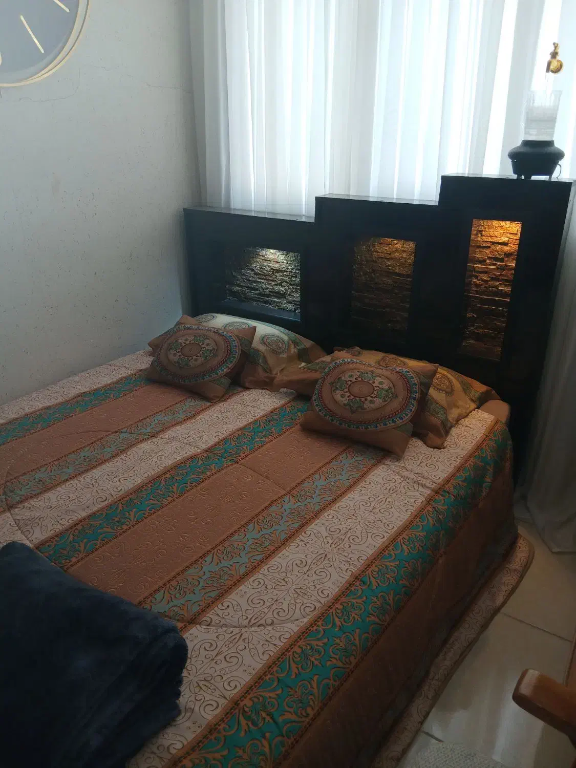 تخت دونفره سالم سالم با تشک و روتختی|تخت و سرویس خواب|کرمانشاه, |دیوار