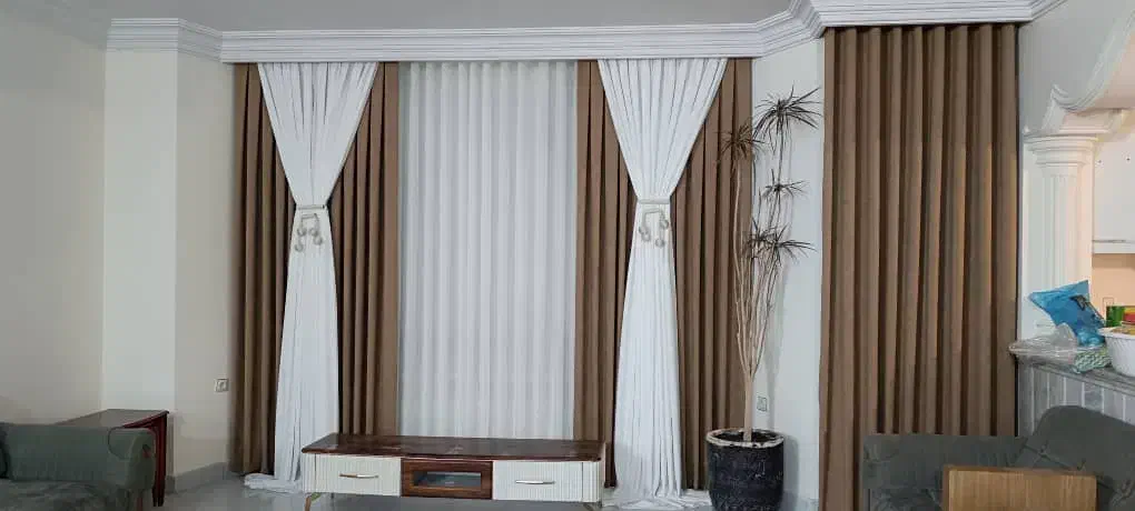 تولید انواع پرده آماده در ابعاد شما|پرده، رانر، رومیزی|گلبهار, شهر جدید گلبهار|دیوار