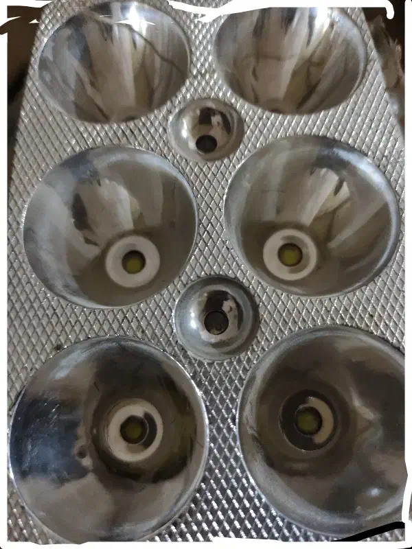 شش چراغ سالم و تمیز|لامپ و چراغ|ششده و قره بلاغ, |دیوار