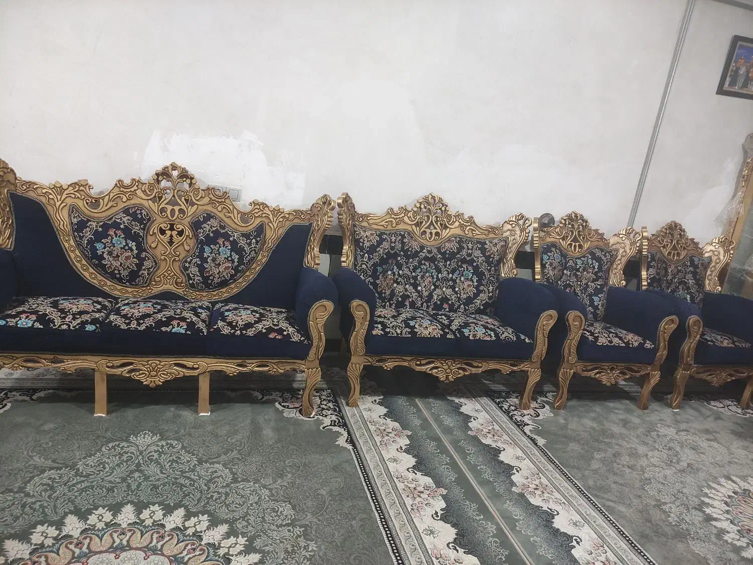 مبل سلطنتی و بوفه|مبلمان خانگی و میز عسلی|یاسوج, |دیوار