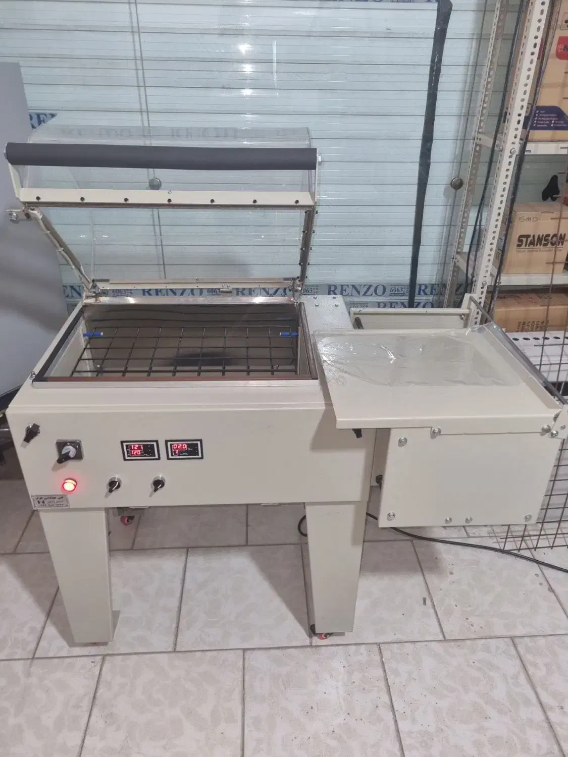 دستگاه شیرینگ پک کابینی شرینگ حرارتی شیرینک کوچک|ماشین‌آلات صنعتی|قم, صفائیه|دیوار