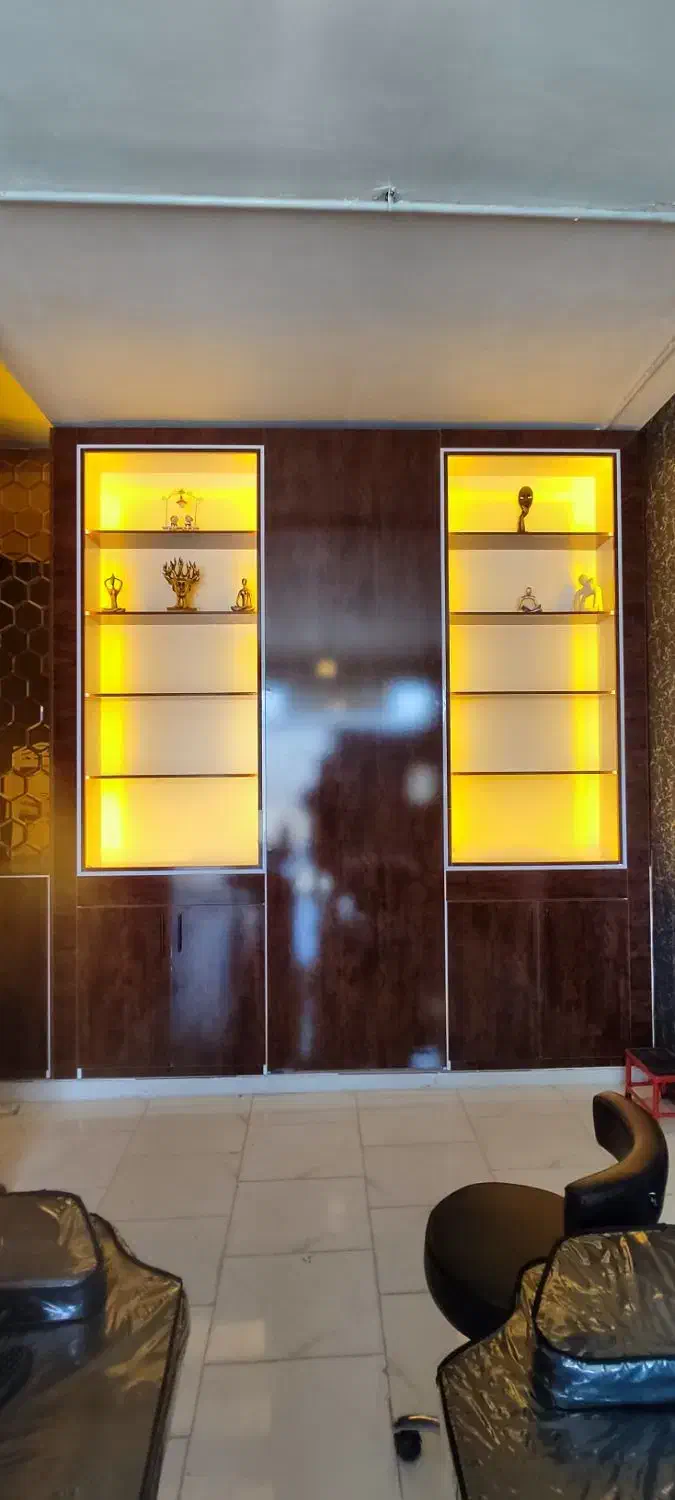 دکور ام دی اف|کتابخانه، شلف، قفسه‌های دیواری|لردگان, |دیوار