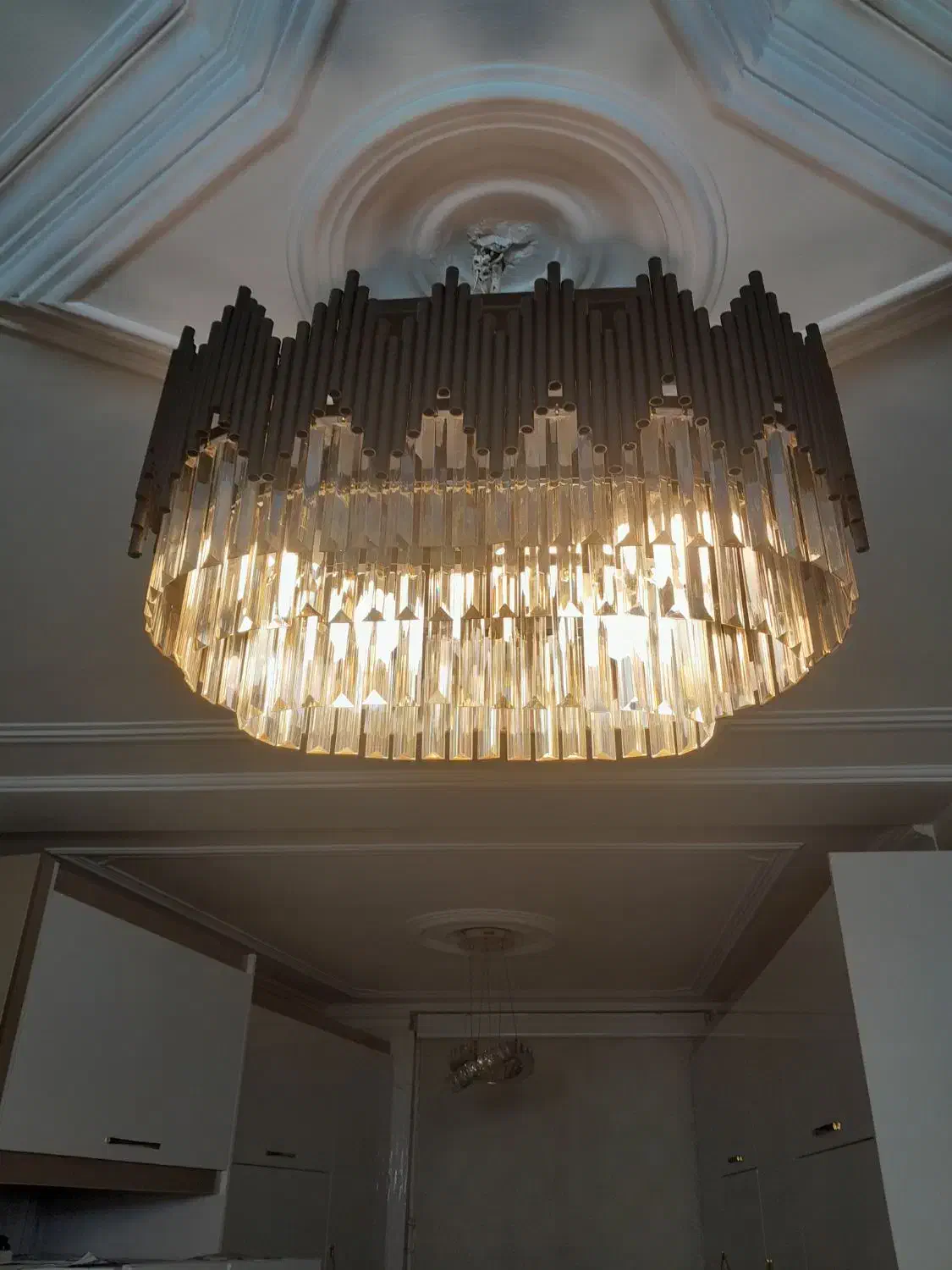 ۲ عدد لوستر کریستالی|لوستر و چراغ آویز|تهران, دولاب|دیوار