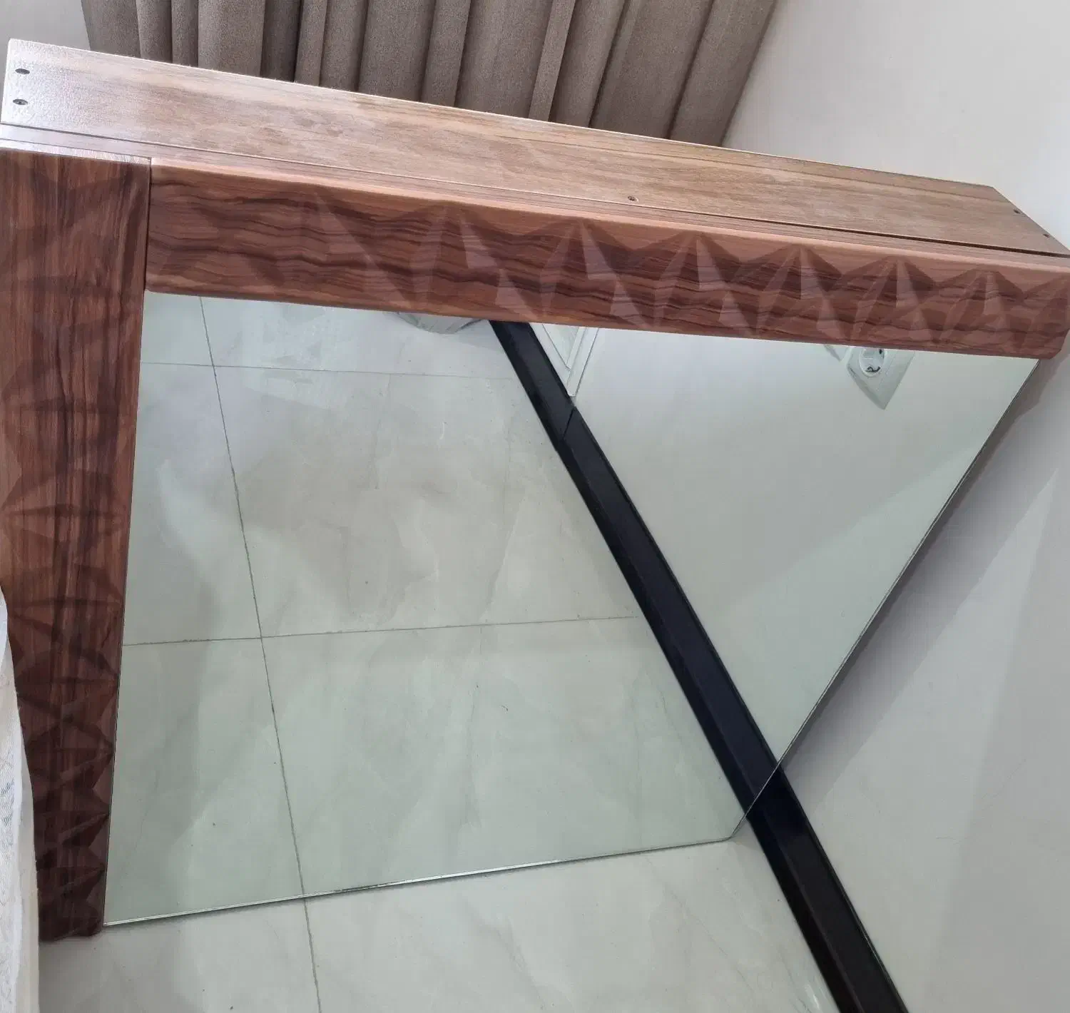 آینه کنسول ریلی شیک و نو|بوفه، ویترین، کنسول|بابل, |دیوار