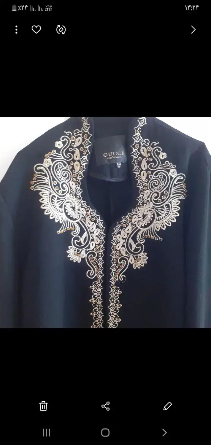 مانتو کرپ اصلی سایزز۴۶ ۴۸ وپارچه کرپ جگری|لباس|ایلام, |دیوار