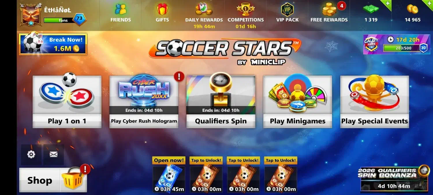 اکانت ساکر استار لول 73|کنسول، بازی ویدئویی و آنلاین|اراک, |دیوار