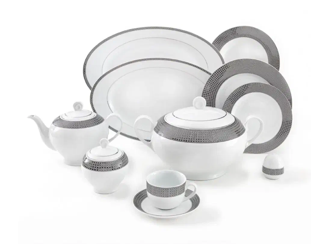 سرویس چینی زرین ۱۸ نفره|ظروف سرو و پذیرایی|تربت‌حیدریه, باغ ملی|دیوار