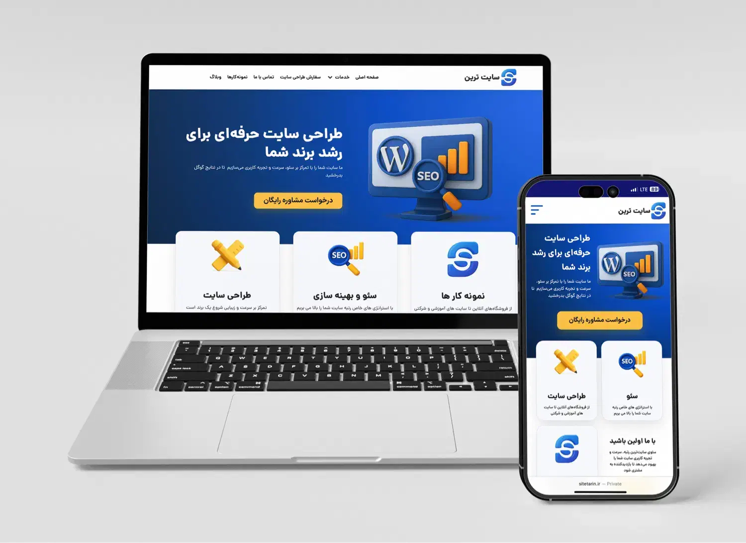 طراحی سایت وردپرس + افزایش فروش با سئو|خدمات رایانه‌ای و موبایل|کرج, گوهردشت|دیوار