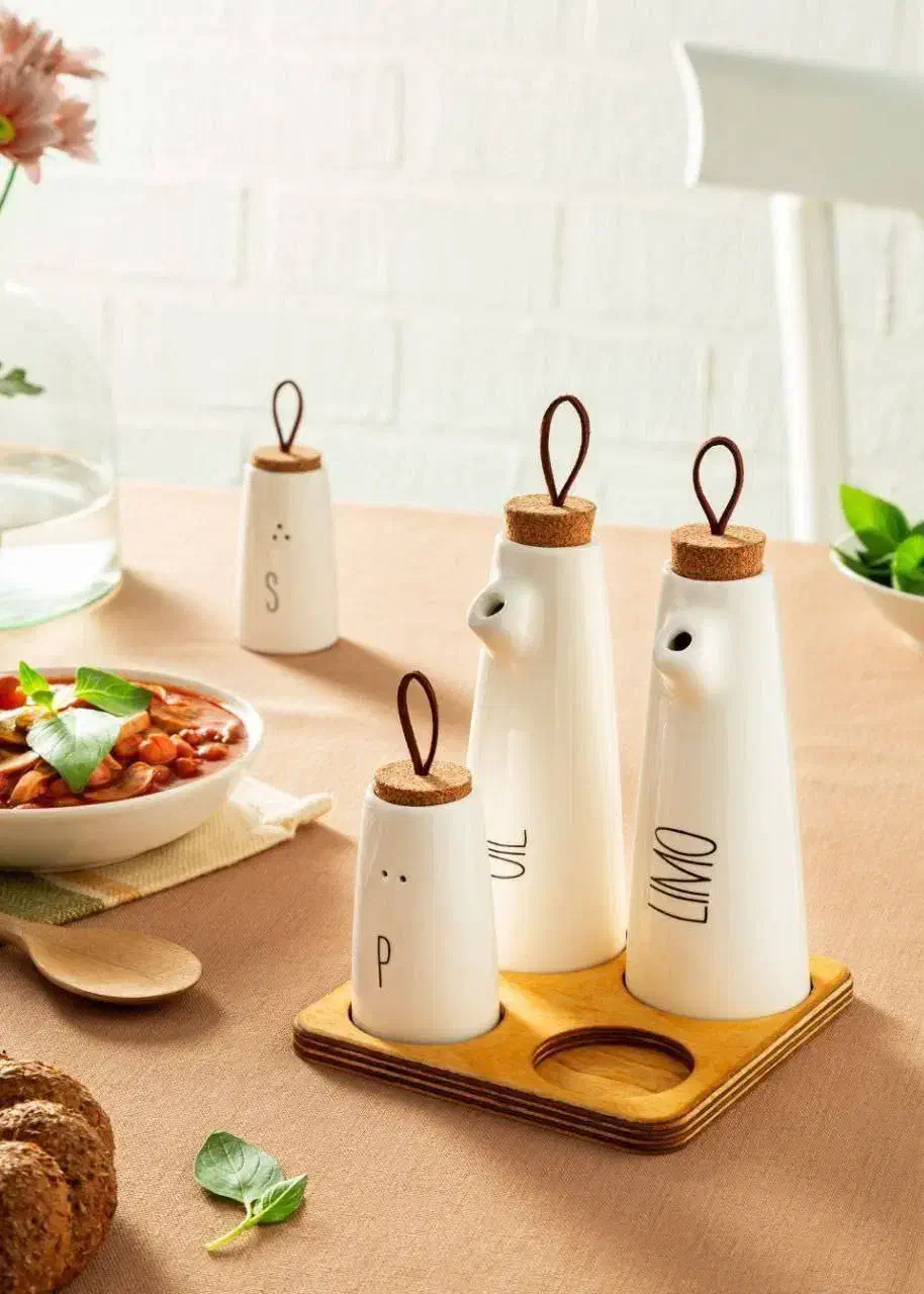 ست شیک آبلیمو و روغن ریز سرامیکی پرنس|ظروف سرو و پذیرایی|سیرجان, |دیوار