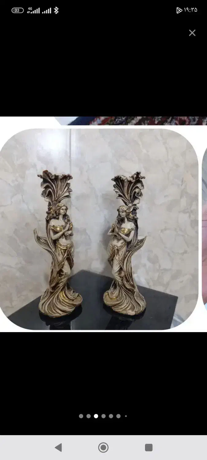 جفت شمعدونی جاشمعی فرشته نو با جعبه و ارسال رایگان|مجسمه، تندیس، ماکت|مشهد, خواجه ربیع|دیوار