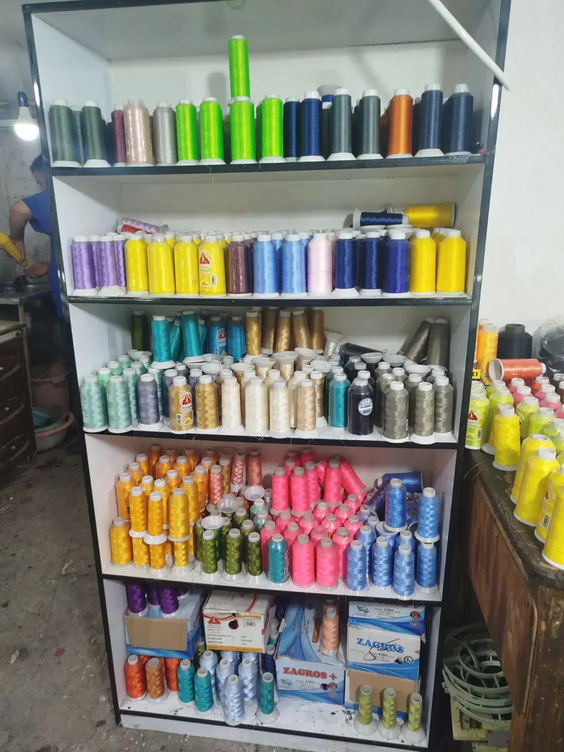 نخ گلدوزی رنگ بندی بسیار بالا|لوازم خیاطی و بافتنی|ری, شهرری|دیوار