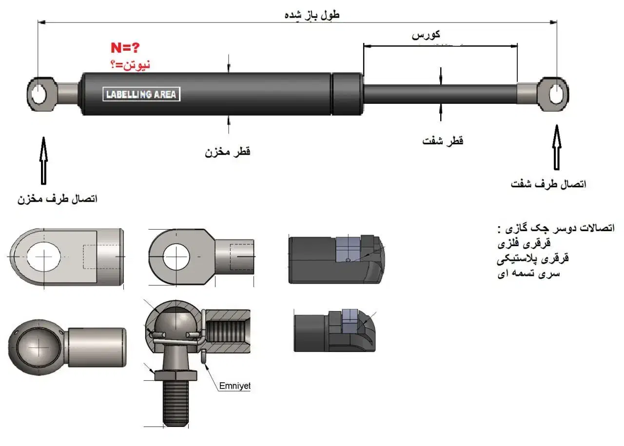 جک گازی ضامندار(سوزنی) و معمولی|قطعات یدکی و لوازم جانبی|چهاردانگه (تهران), |دیوار
