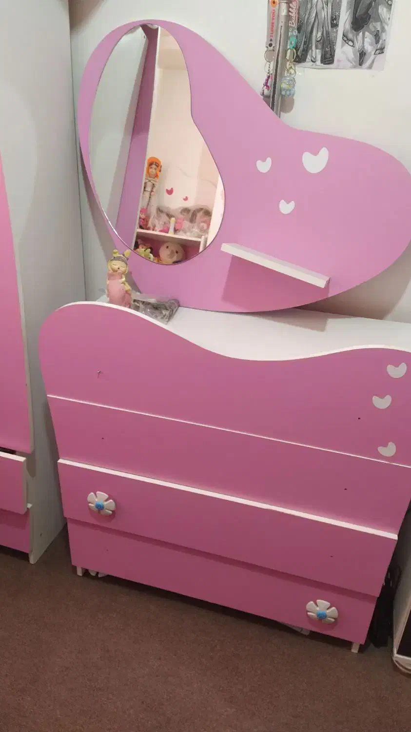 سرویس خواب دخترانه|تخت و سرویس خواب|خوی, |دیوار