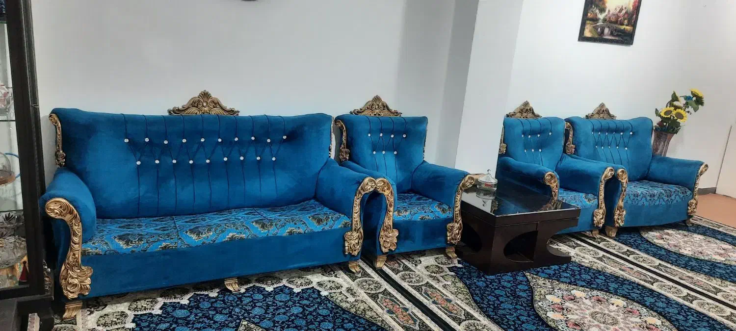 مبل هفت نفره|مبلمان خانگی و میز عسلی|ماهیدشت, |دیوار