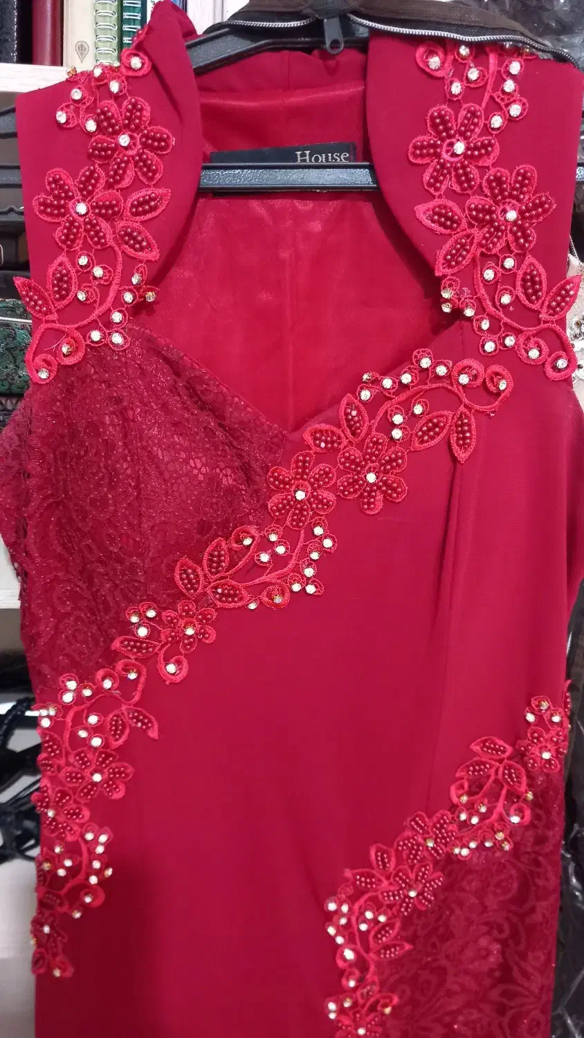 لباس مجلسی سنگ دوزی شده|لباس|مهدی شهر, |دیوار