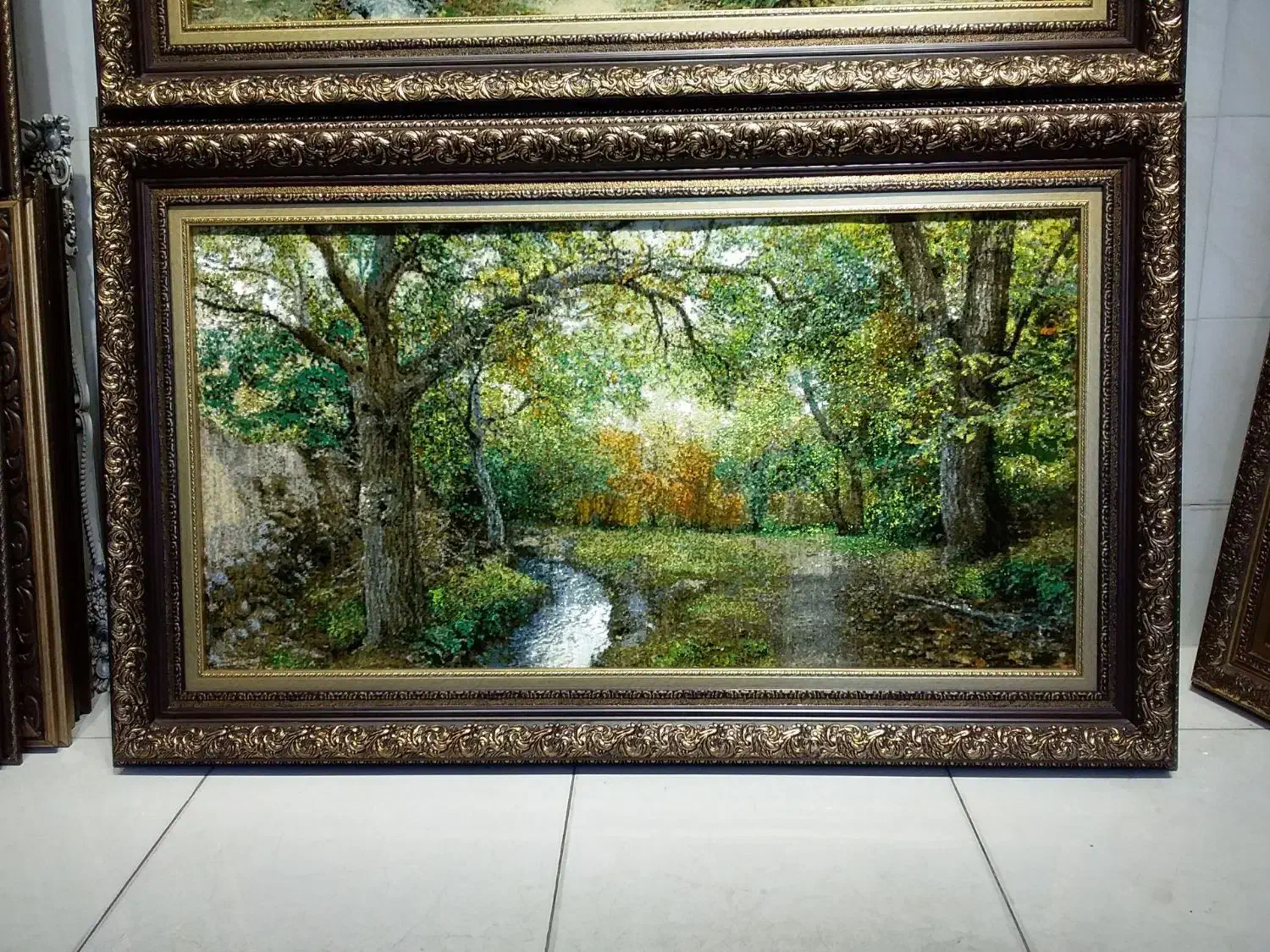 کوچه باغ بهاری بزرگ پرابریشم طرح جدید|تابلو فرش|تهران, علم و صنعت|دیوار