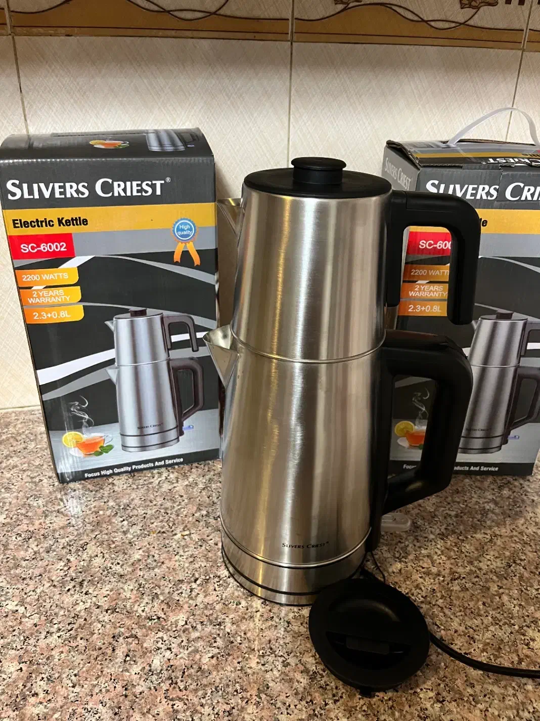 چایی ساز استیل برند سیلورکرست|سماور، چایساز، قهوهساز|قم, شاه سید علی|دیوار