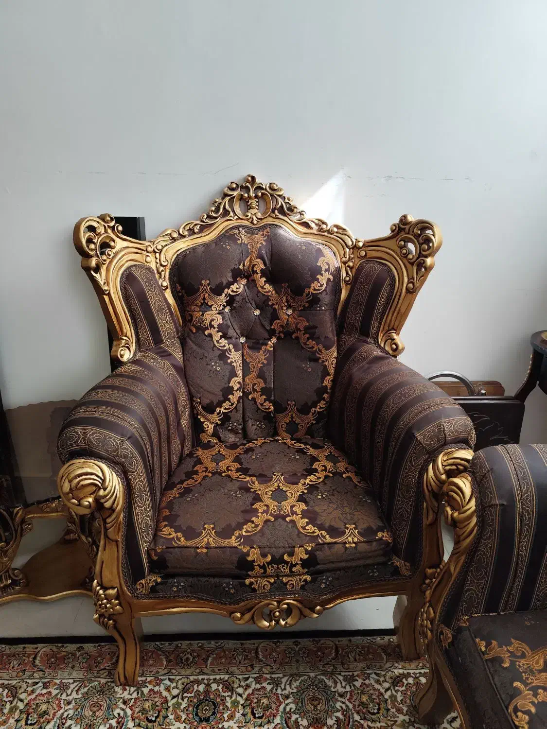 مبلمان استیل سلطنتی ۹ نفره|مبلمان خانگی و میز عسلی|خمین, |دیوار