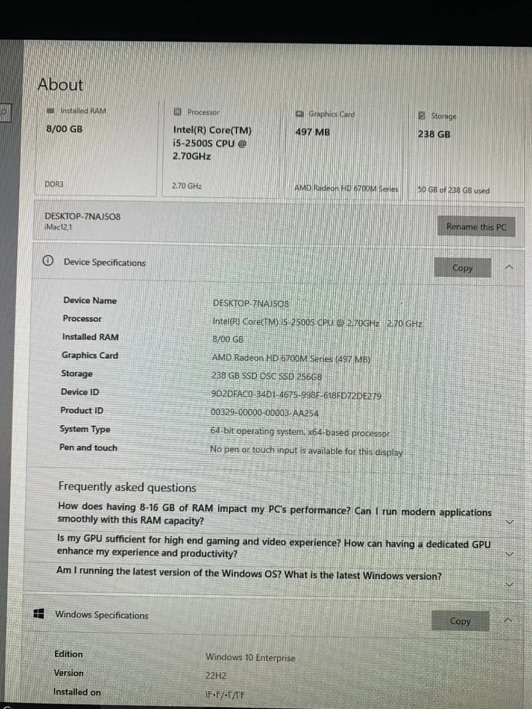آی مک|رایانه رومیزی|بوکان, |دیوار