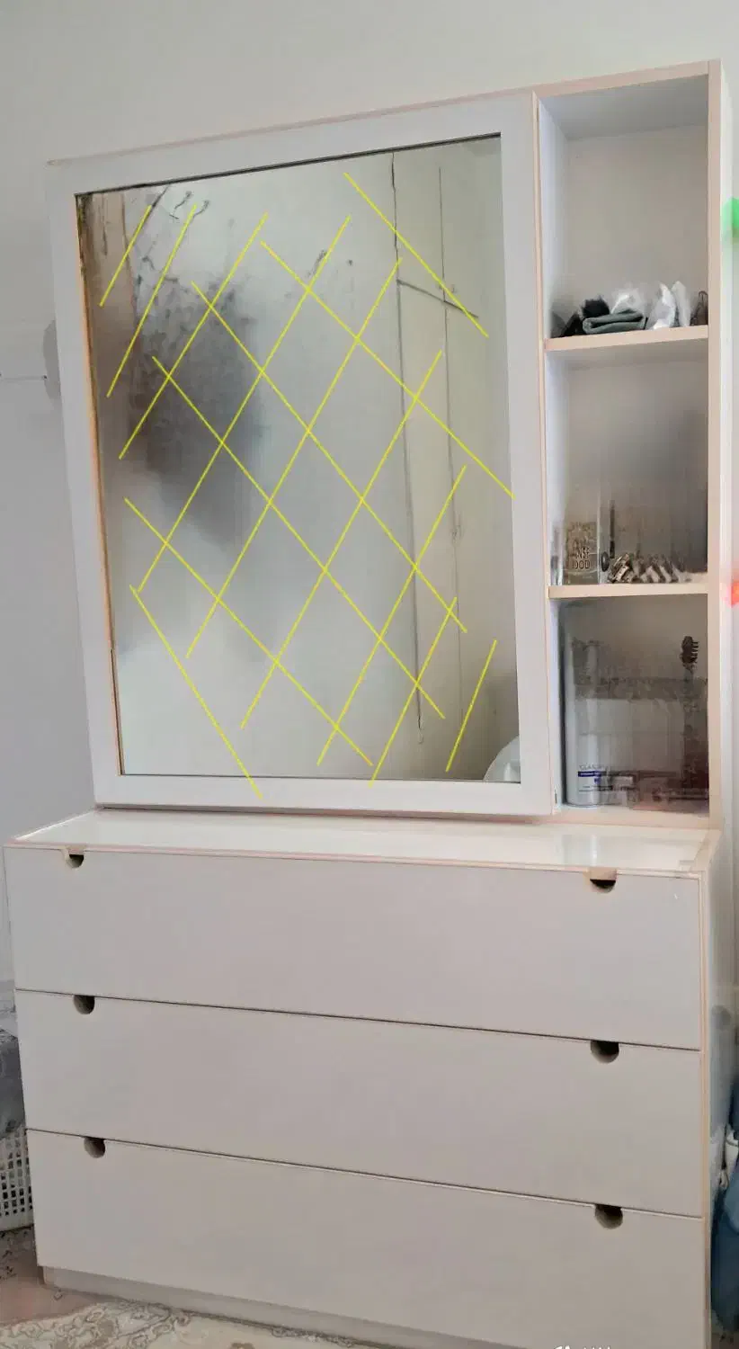 فروش دراور آینه آرایشی MDF نو|جاکفشی، کمد، دراور|قدس, شهرقدس|دیوار