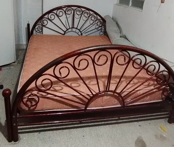 تخت خواب دونفره همراه تشک|تخت و سرویس خواب|بندر ماهشهر, |دیوار