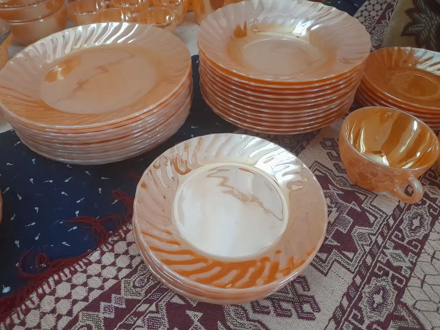 ظرف قدیمی کریستال مکزیکی|ظروف سرو و پذیرایی|کاشان, کارگر|دیوار