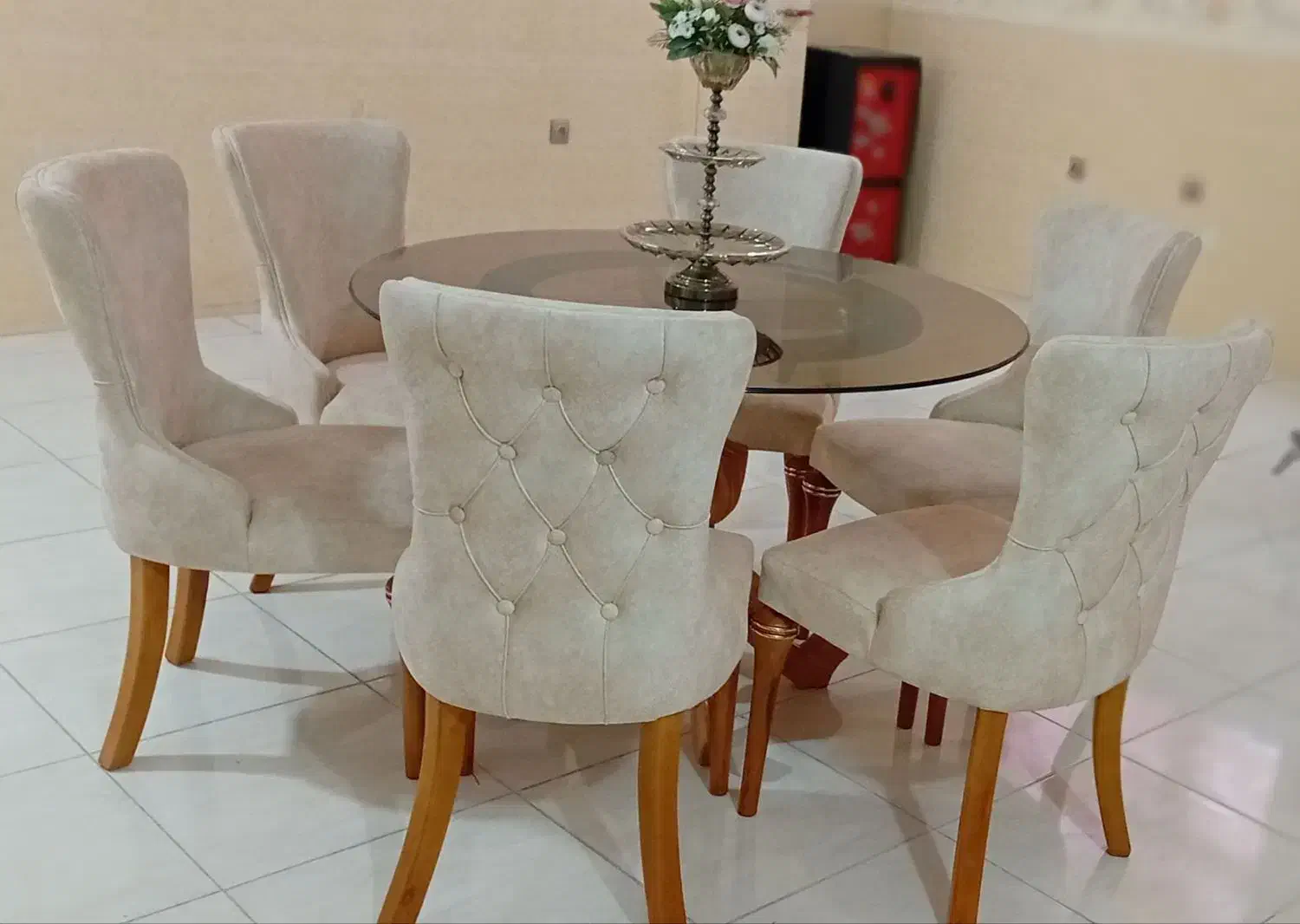 میز ناهار خوری شش نفره|میز و صندلی غذاخوری|فلاورجان, |دیوار