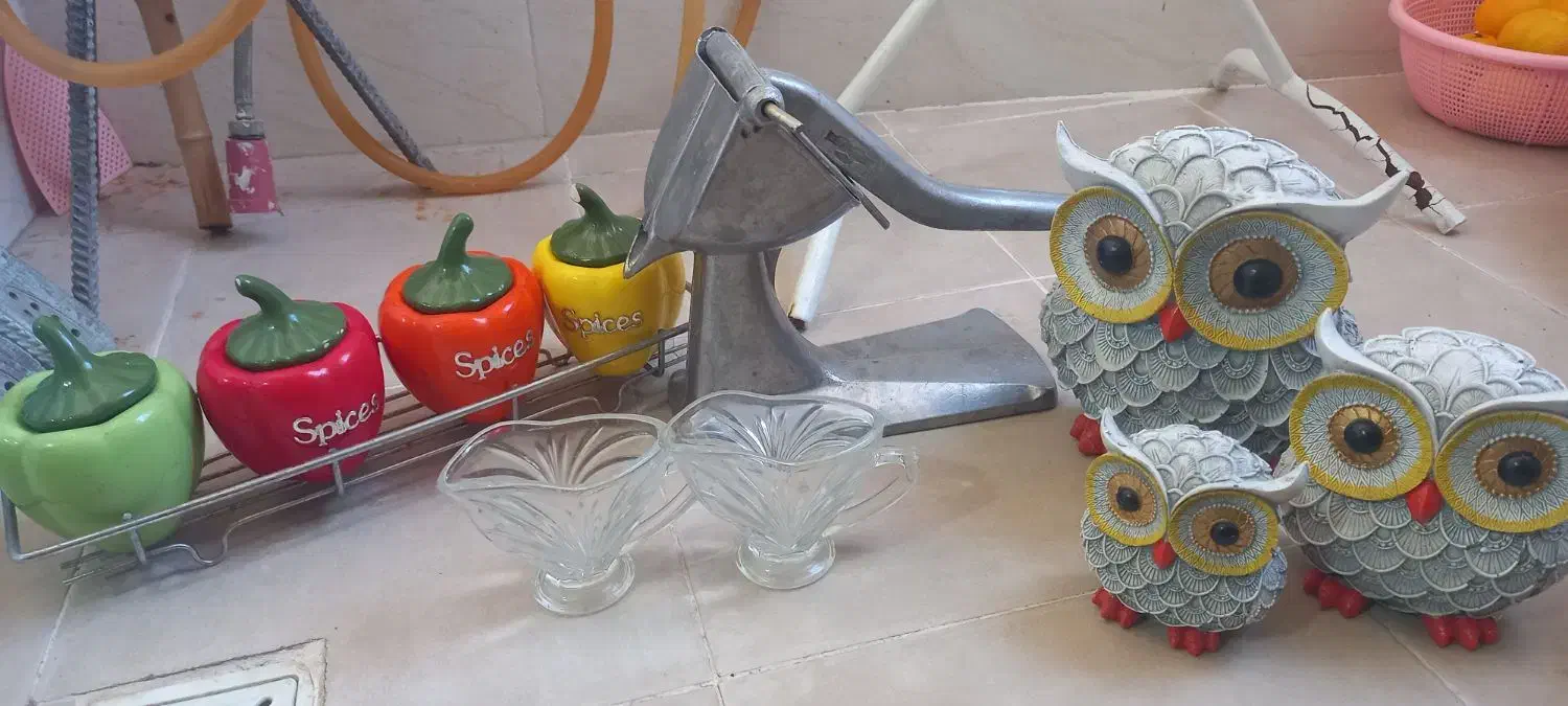 آب نارنج گیری و جا ادویه و مجسمه|آبمیوهگیر و آبمرکباتگیر|گرگان, |دیوار