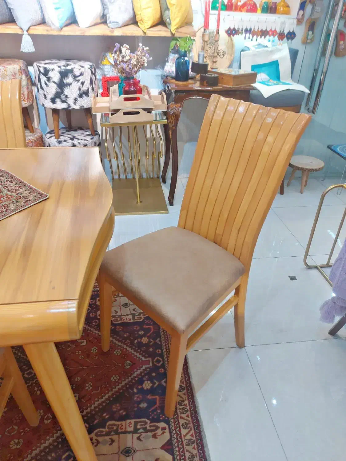 میز ناهار خوری چوبی|میز و صندلی غذاخوری|قزوین, |دیوار