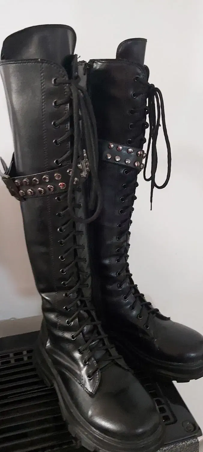 پوتین چرم ساق بلند|کیف، کفش، کمربند|لنگرود, |دیوار