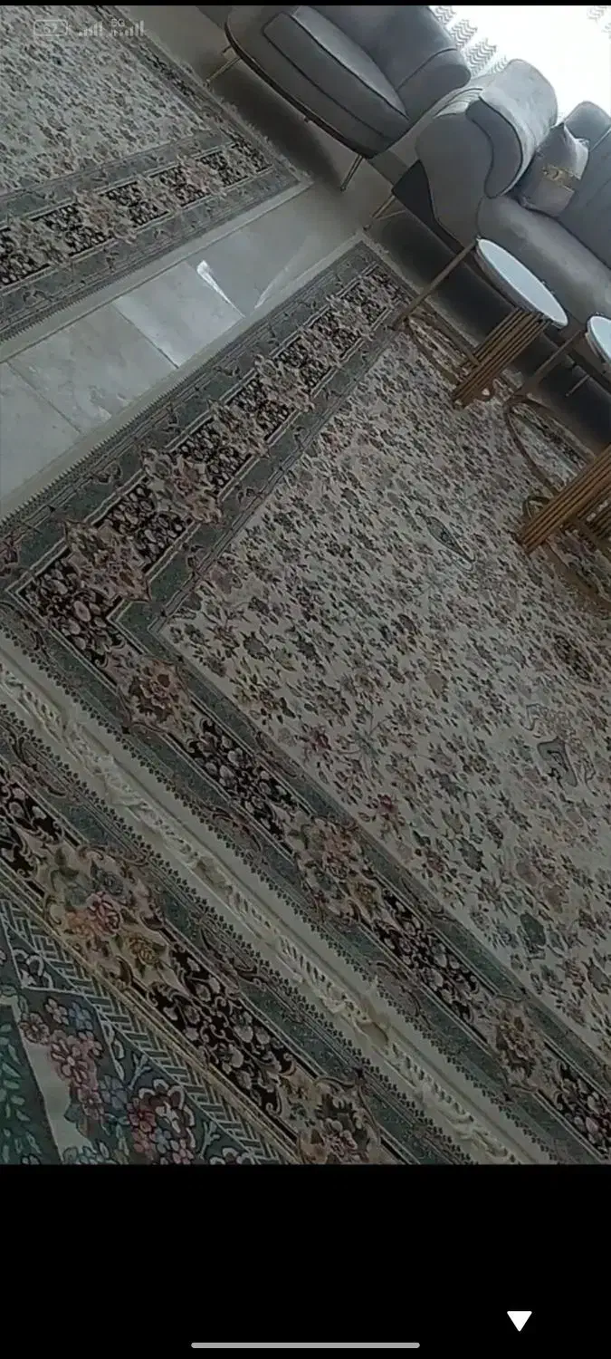 فرش کار کرده در حد نو 1200شانه 3600تراکم|فرش|نورآباد, |دیوار