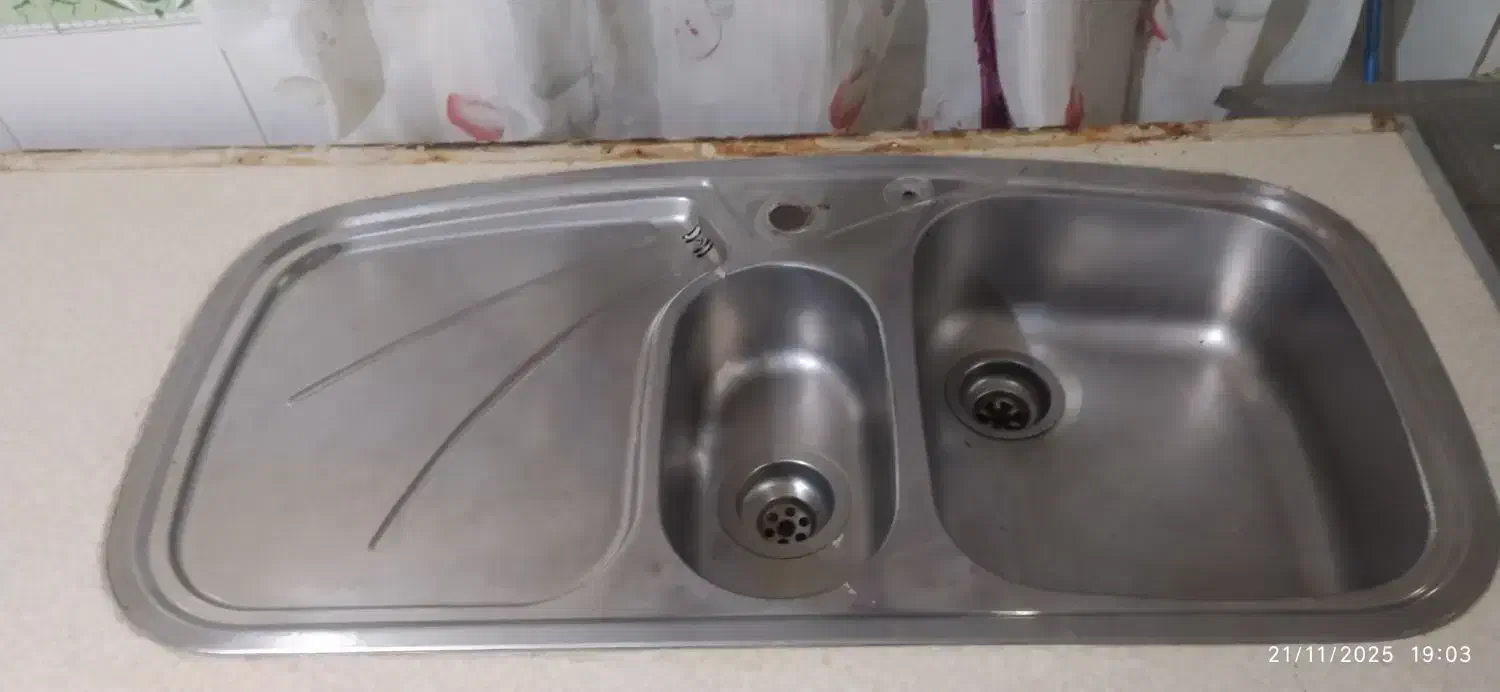 سینک ظرفشویی با صفحه ۲متری|آبچکان و نظمدهنده ظروف|اردبیل, |دیوار