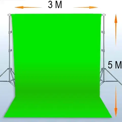 فون پرده کروماکی مخمل سبز ۵ در ۳|دوربین عکاسی و فیلمبرداری|اهواز, گلستان|دیوار