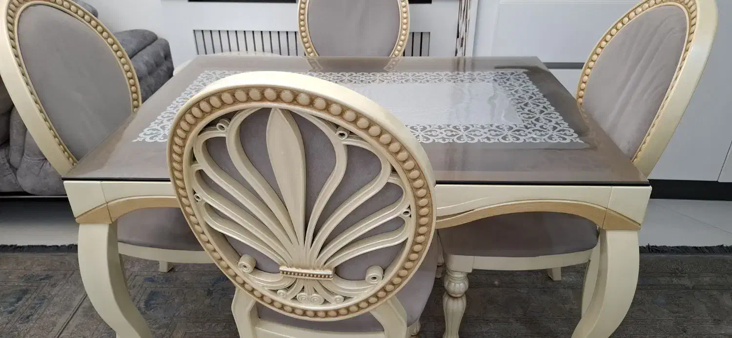 میز ناهار خوری ۴نفره شرکتی پلیمری|میز و صندلی غذاخوری|تهران, والفجر (افسریه)|دیوار