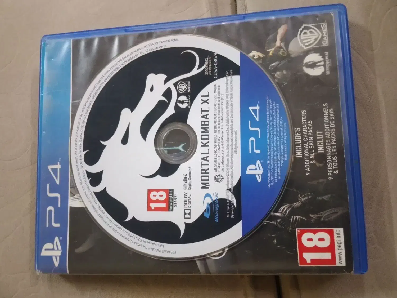 دیسک بازی ps4 مورتال کومبات|کنسول، بازی ویدئویی و آنلاین|اردبیل, |دیوار
