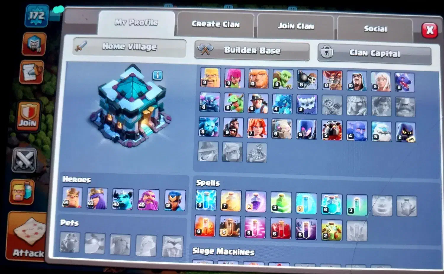 اکانت کلش در جوانمرد قصاب|کنسول، بازی ویدئویی و آنلاین|تهران, علیآباد|دیوار