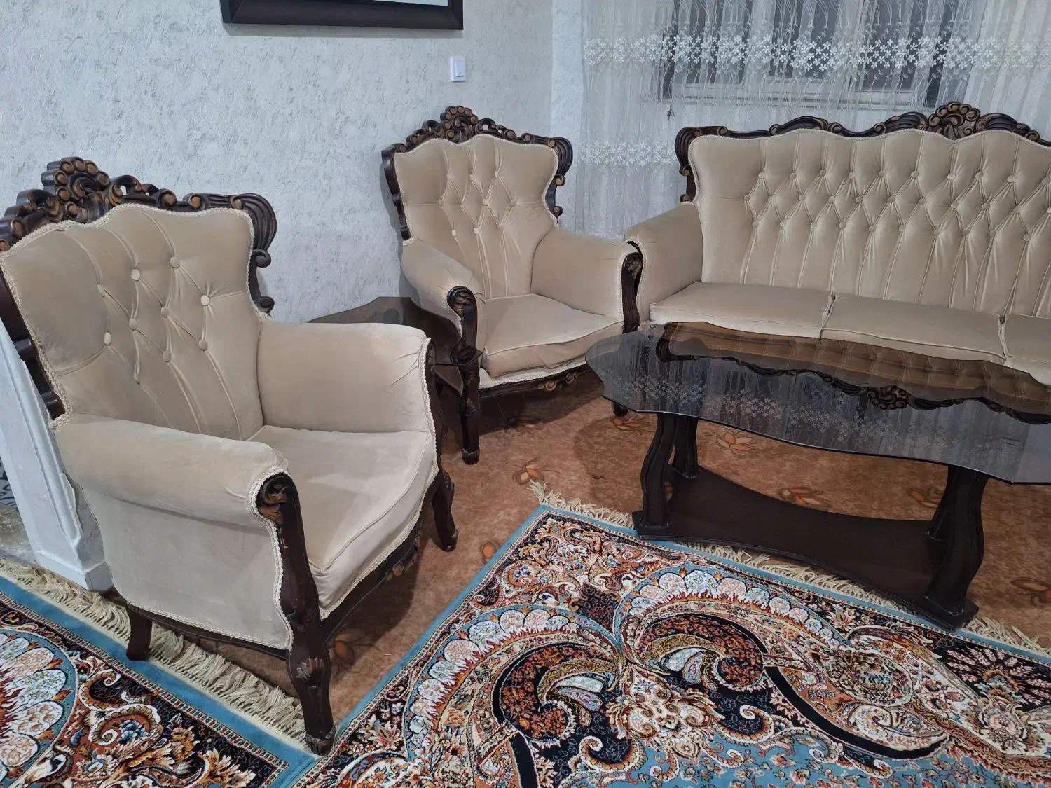 مبل استیل درحدنو|مبلمان خانگی و میز عسلی|مشکیندشت, |دیوار