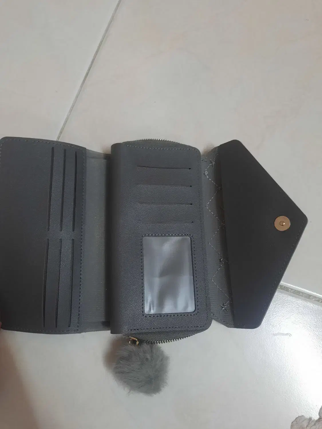 کیف پول زنانه طوسی رنگ|کیف، کفش، کمربند|قم, انصار‌الحسین|دیوار