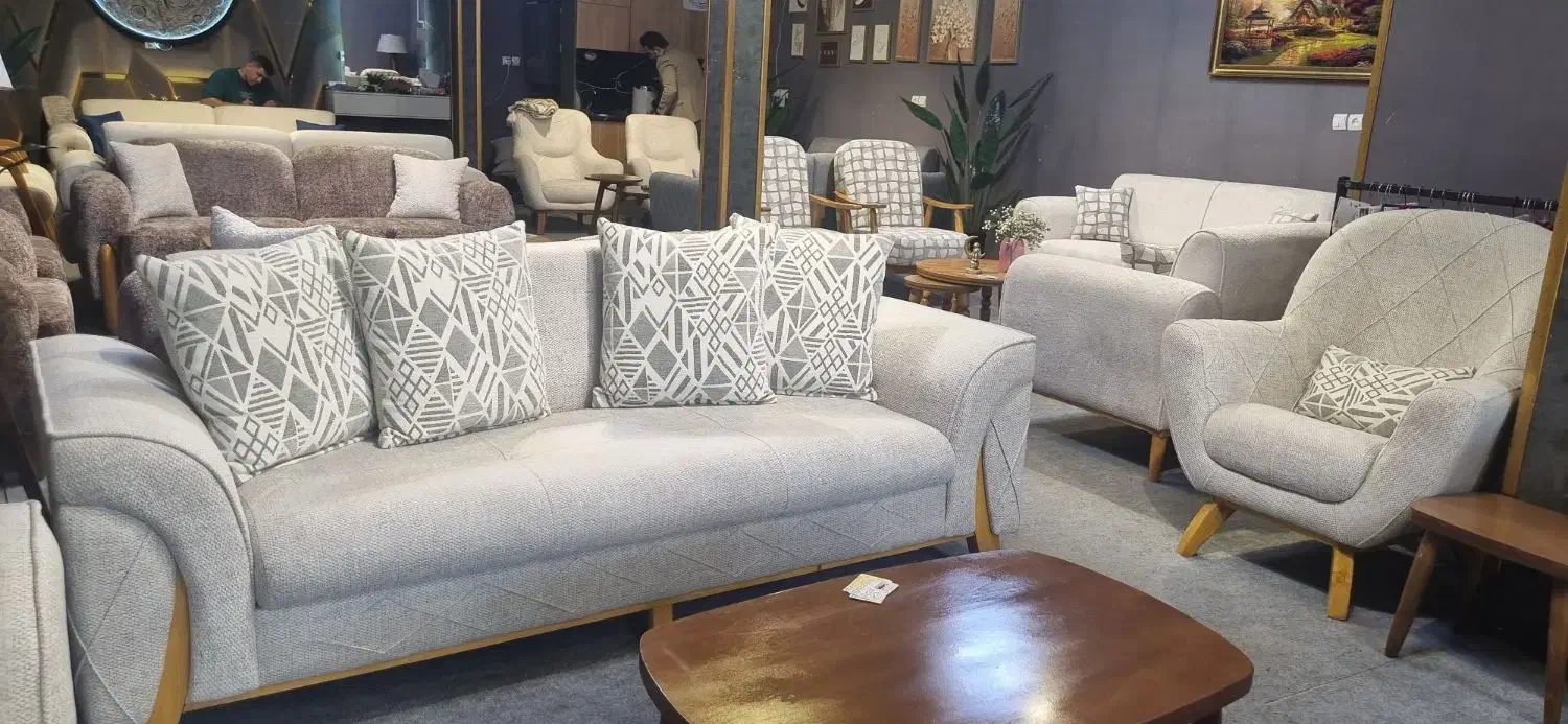 مبل الینا 7 نفره|مبلمان خانگی و میز عسلی|اهواز, کمپلو شمالی|دیوار