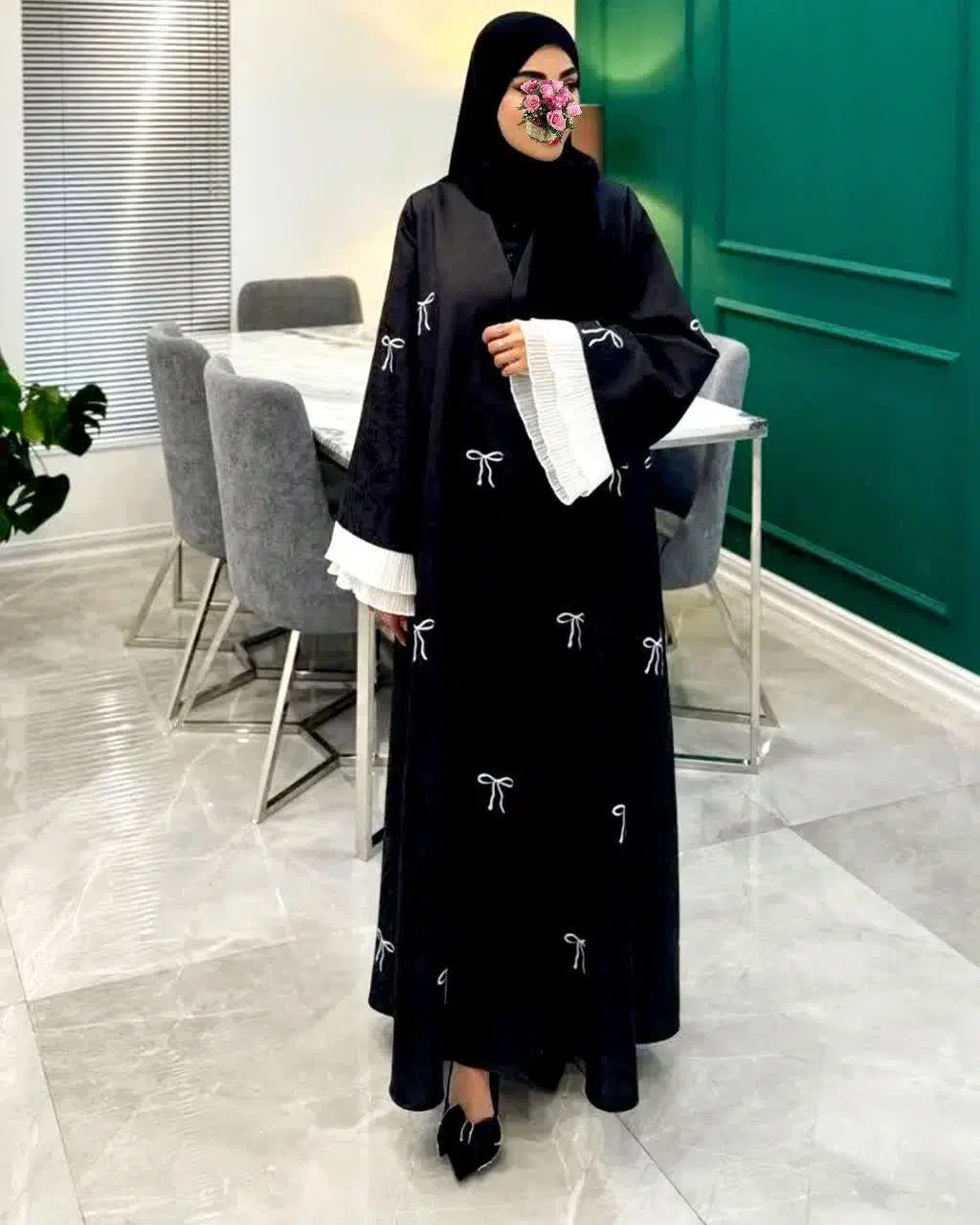 عبای پینترستی لیدوما با کرپ الیزه درجه ۱|لباس|یزد, |دیوار