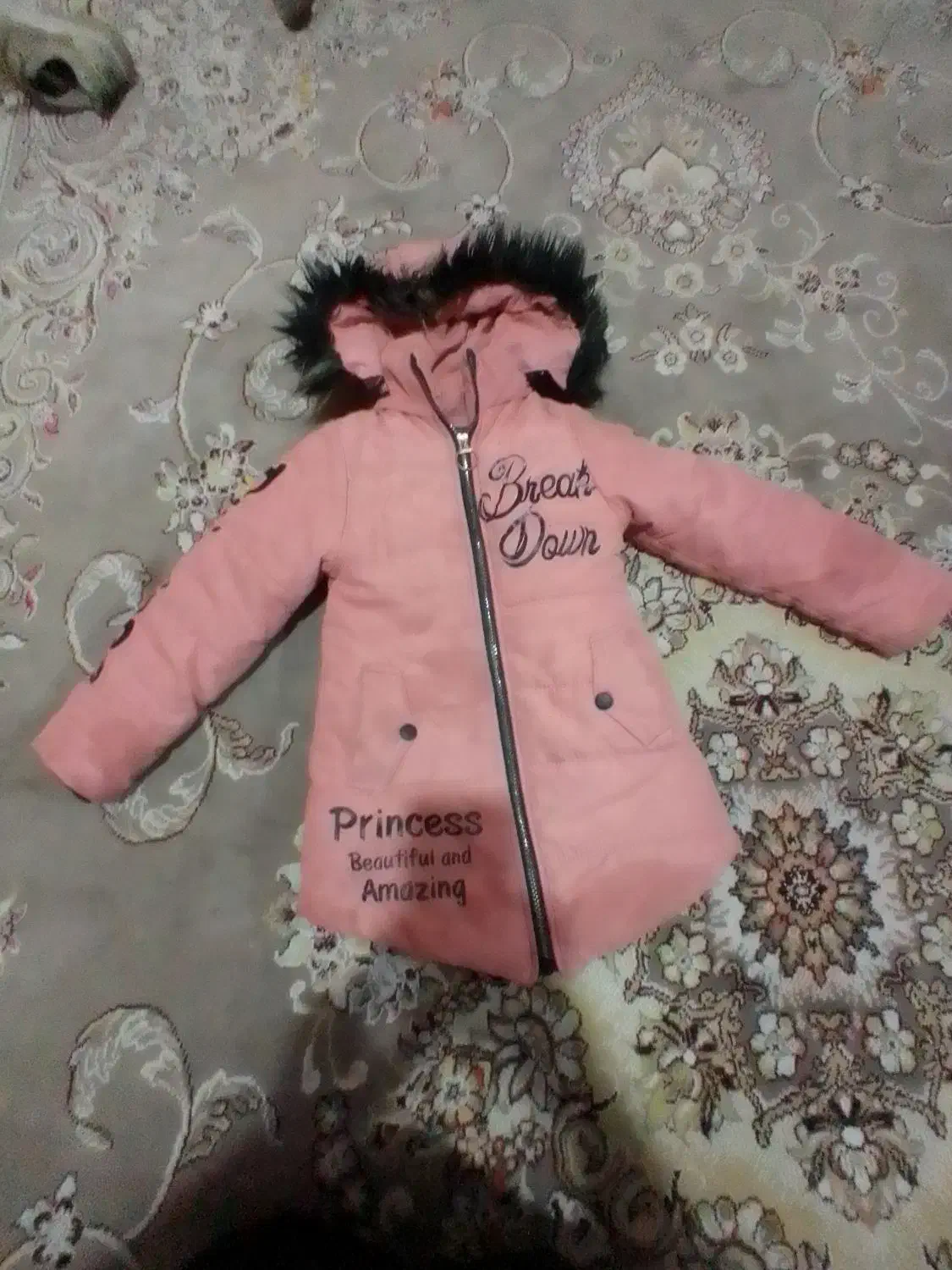 کاپشن دخترانه تمیز پارسال خریدم|کفش و لباس بچه|گلستان (تهران), |دیوار