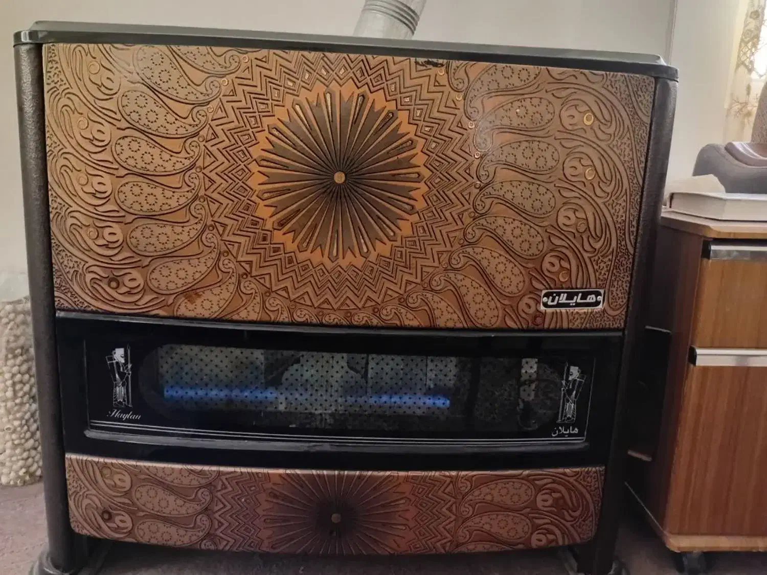 بخاری|بخاری، هیتر، شومینه|قم, نوبهار|دیوار