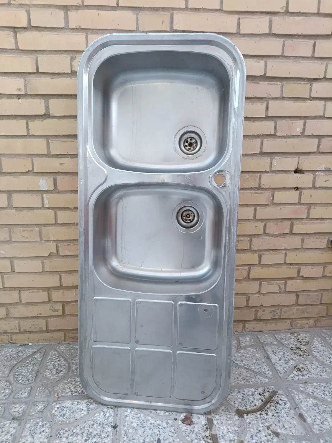 فروش سینک دو لگن در حدنو|مصالح و تجهیزات ساختمان|آباده, |دیوار