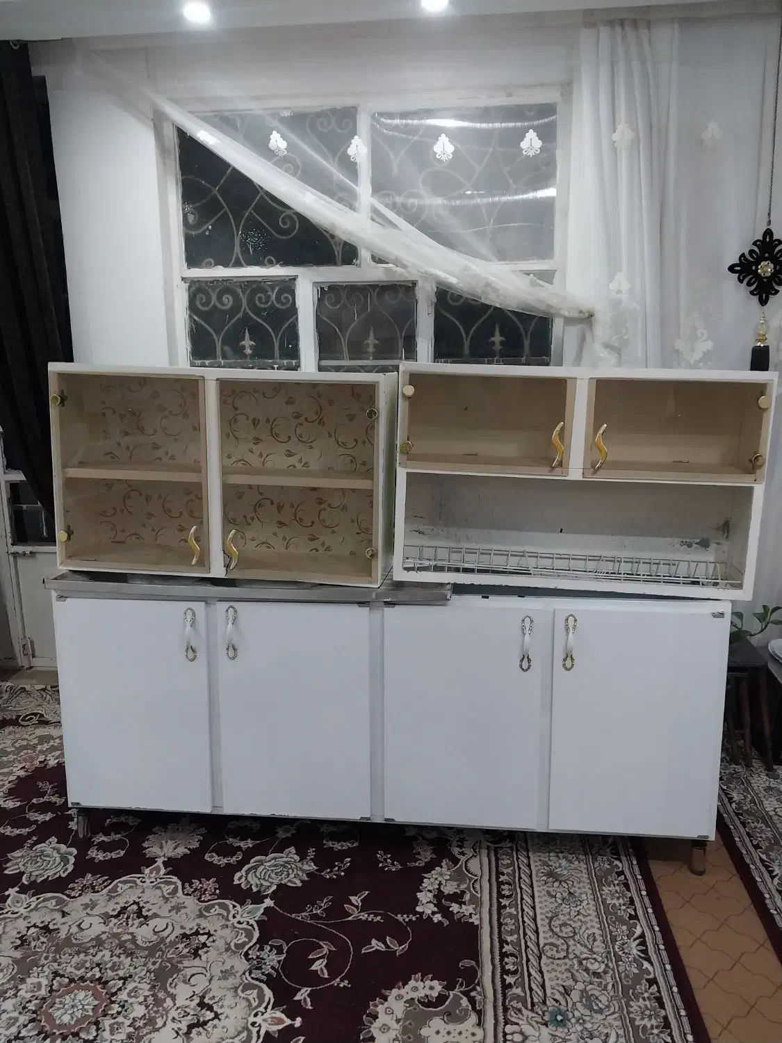 کابینت آشپزخانه درحد نو|مصالح و تجهیزات ساختمان|زاوه, |دیوار