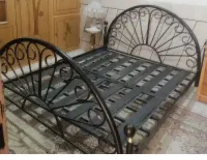 تختخواب فلزی دو نفره|تخت و سرویس خواب|گرگان, |دیوار