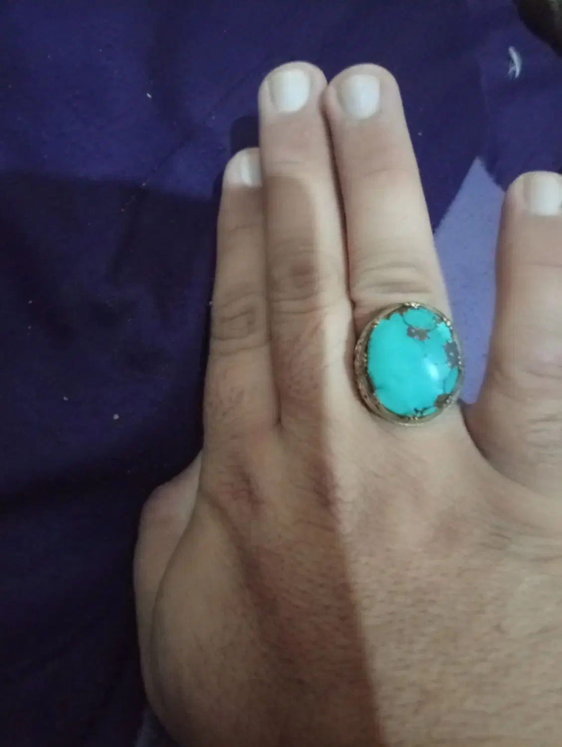 انگشتر فیروزه نیشابوری|جواهرات|شهرضا, |دیوار