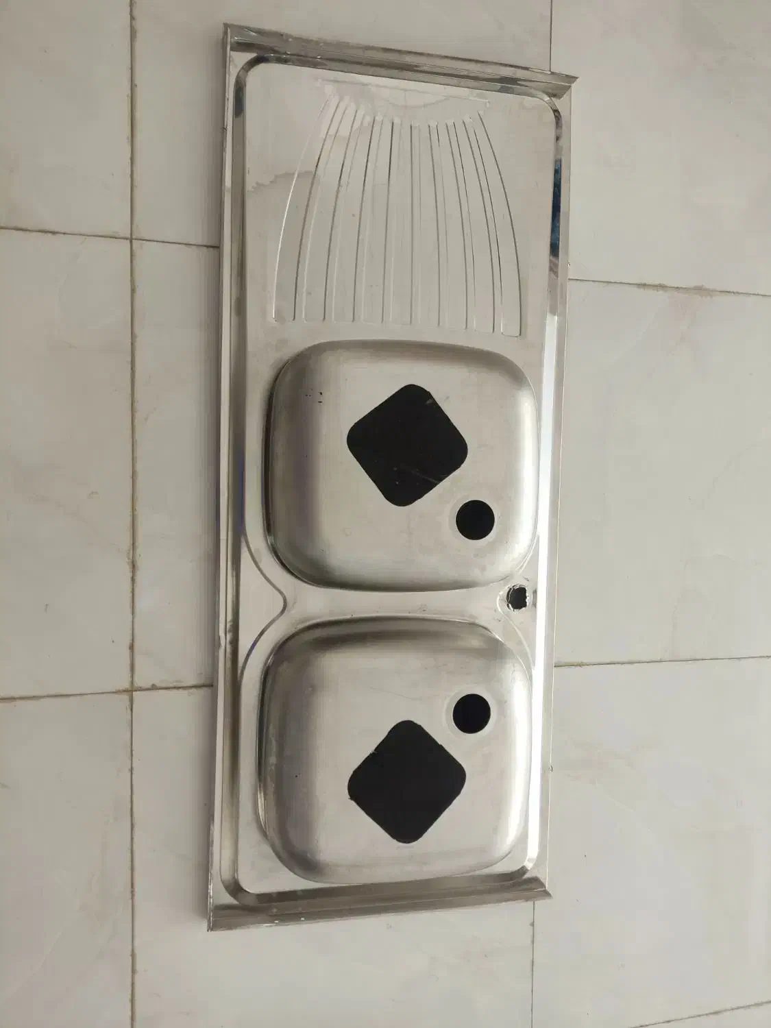 سینک دوقلو|آبچکان و نظمدهنده ظروف|بروجرد, |دیوار