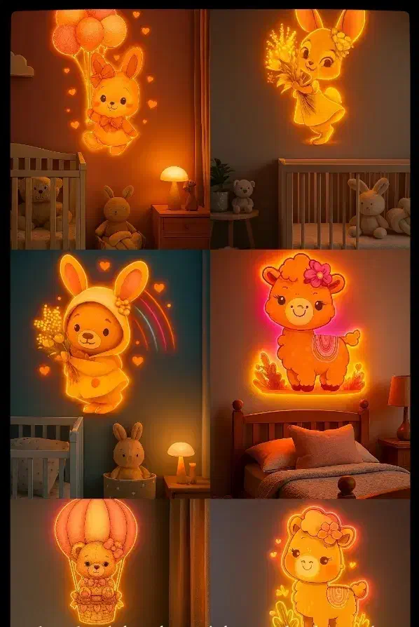 چراغ خواب اتاق کودک|چراغ خواب و آباژور|سقز, |دیوار