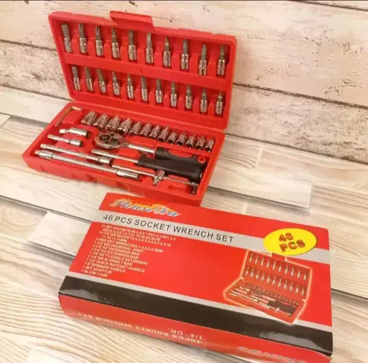 جعبه بکس حرفه ای ۴۶ پارچه ای|ابزارآلات|یزد, |دیوار