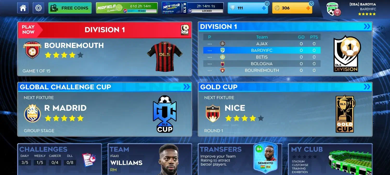 اکانت فول دریم لیگ|کنسول، بازی ویدئویی و آنلاین|آمل, |دیوار